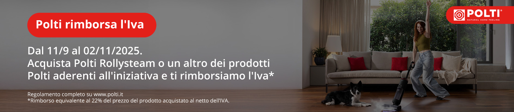 Polti rimborsa l'Iva