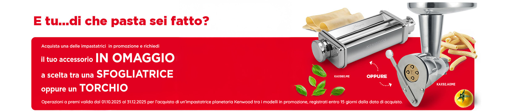 Kenwood acquista e ricevi accessorio in omaggio