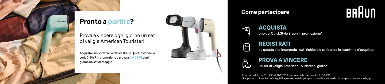 Braun concorso American Tourister