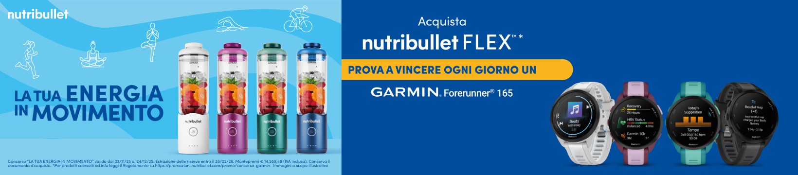 Nutribullet vinci Garmin Forerunner 164