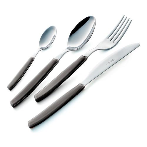 Set posate tavola 24pz CROMO Acciaio lucido P13BCM 432