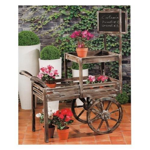 Star Porta piante carretto 2P con lavagnetta CHALK (116x56x156 cm) Marrone 97743