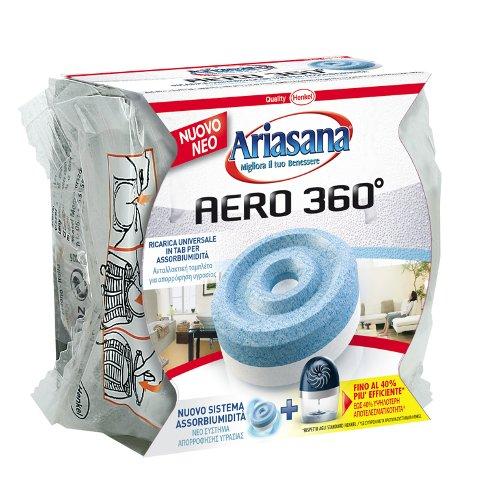 Assorbiumidità Ricaricabile Kit Aero 360° Bagno ARIASANA 450 g