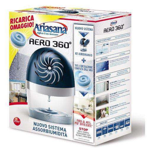 Ariasana Assorbiumidità kit contenitore AERO 360 Tab 450 gr inclusa Inodore 1680962