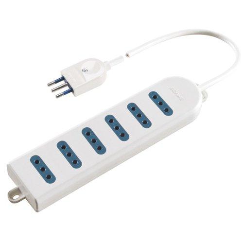 Poly Pool Multipresa tavolo 6 uscite 10A Bianco PP0396
