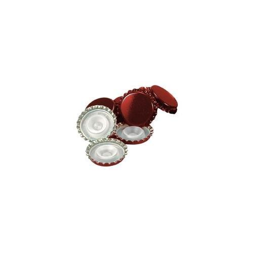 Cpl Set tappi corona 200 pz (2,9cm) con sottotappo Rosso