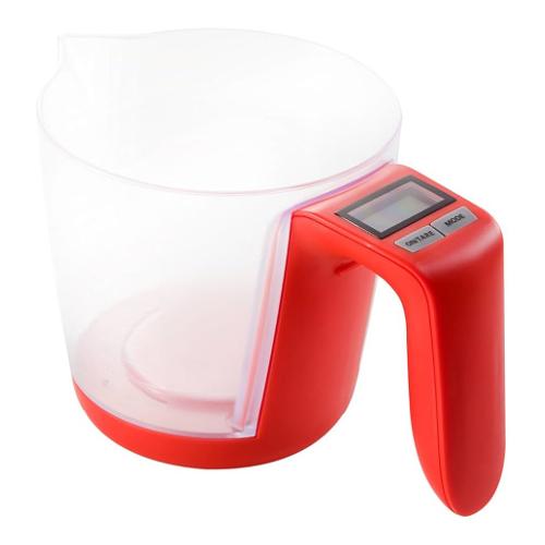 Brandani Bilancia cucina Red e Clear 59117 3 Kg