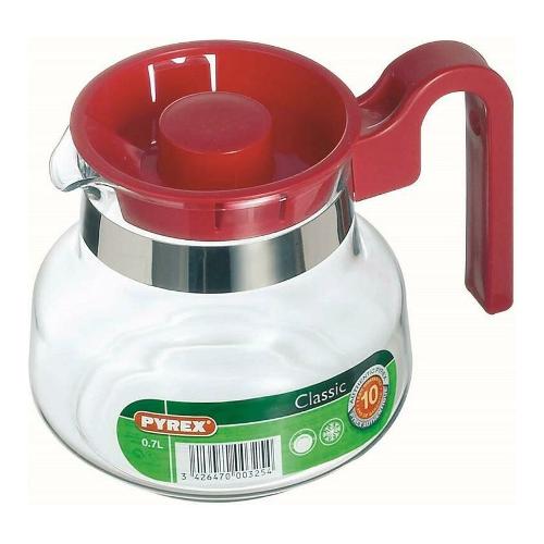 Pyrex Caraffa (700ml) con coperchio Trasparente e Rosso 710A200 5646