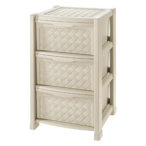 Tontarelli Cassettiera salvaspazio 3C (39x39x63,5cm) ARIANNA Angora 8025646210