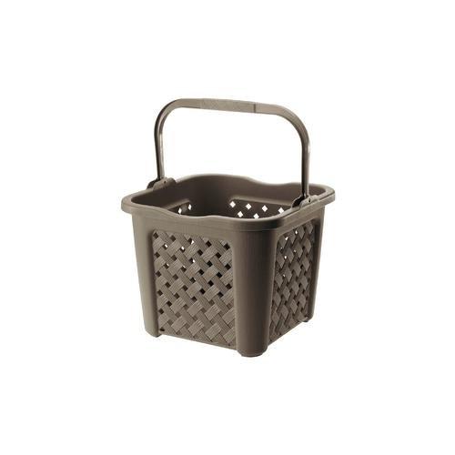 Tontarelli Cesta con manico (38x38x31,5cm) ARIANNA Marrone 8065448909