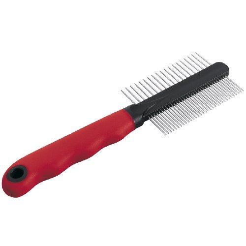 Ferplast Pettine denti doppi per cani e gatti Nero e Rosso 85864899