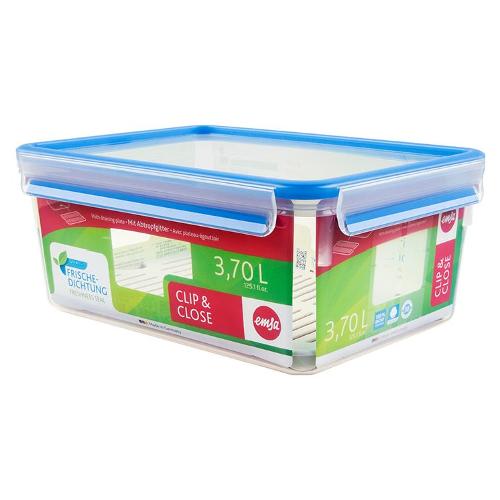 Emsa Contenitore alimenti (3,7Lt) CLIP & CLOSE Azzurro e Trasparente 512888
