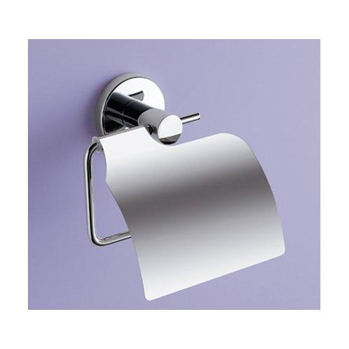 Gedy Porta rotolo WC parete coperto FELCE Cromo lucido (13,5x14,5x5,6 cm) FE25 13