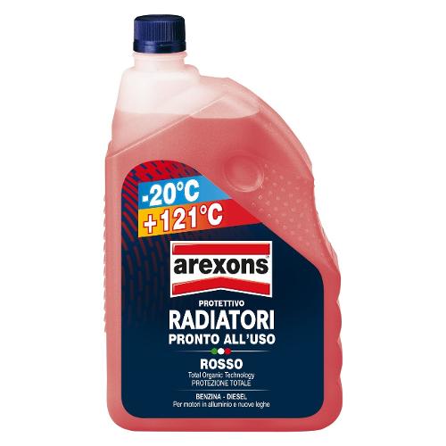 Arexons Liquido radiatore da -20° a 121°C Rosso flacone 2,0 lt 8013