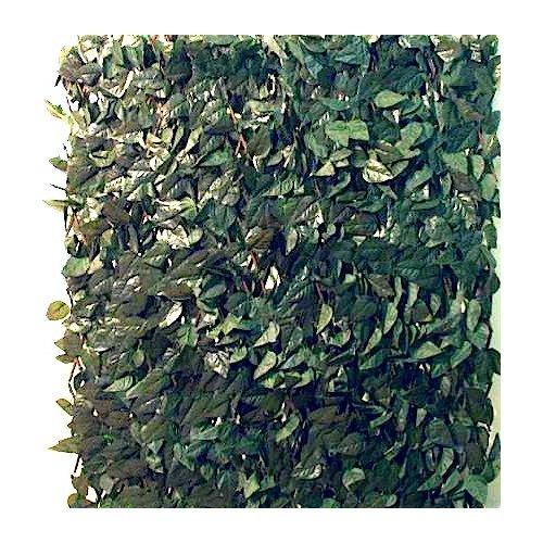 Amicasa Siepe sintetica traliccio estensibile Lauro (200x100cm) Verde MZ8030A