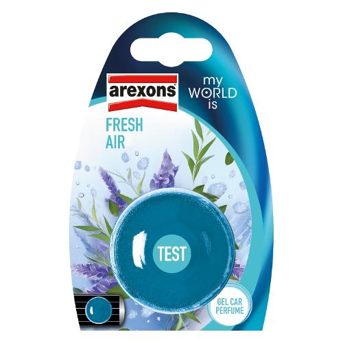 Arexons Profumatore auto bocchette ventilazione Fresh Air MY WORLD IS Azzurro 1442