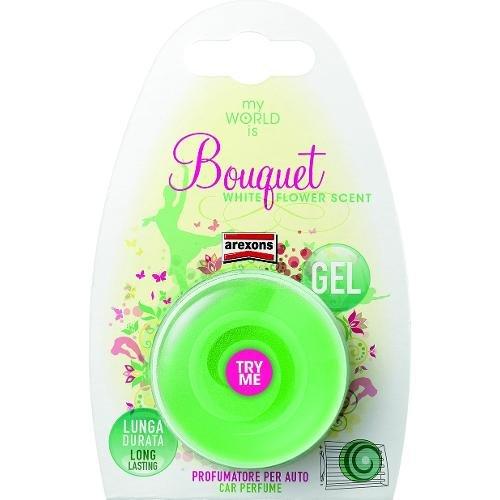 Arexons Profumatore auto bocchette ventilazione Bouquet floreale MY WORLD IS Verde chiaro 1502