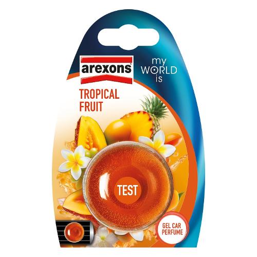 Arexons Profumatore auto bocchette ventilazione Tropical Fruit MY WORLD IS Arancio 1441