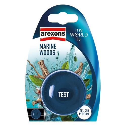 Arexons Profumatore auto bocchette ventilazione Marine Woods MY WORLD IS Blu 1440
