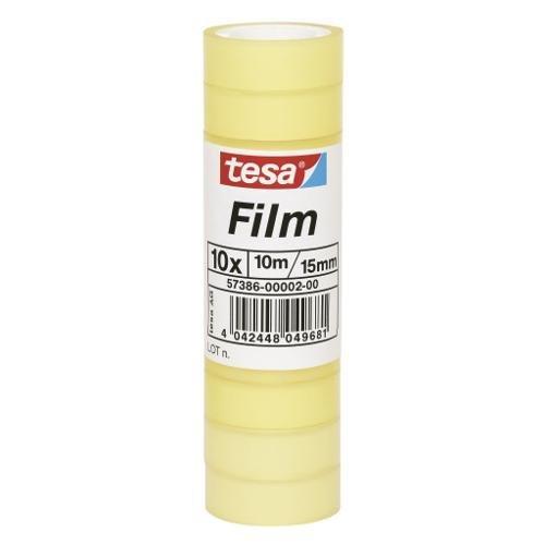 Tesa Set nastri adesivi 1,5cm x 10m TESAFILM Trasparente Conf. 10 rotoli 57386 00002 00