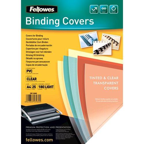 Fellowes Set copertine rilegatura 25 pz Trasparente 5380001