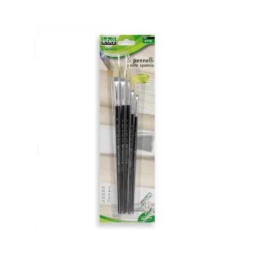 Lebez Set pennelli belle arti set 5 pz punta piatta 577B