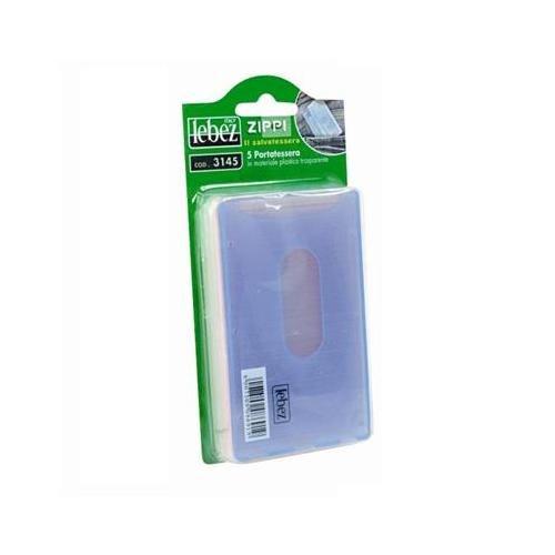 Lebez Porta tessere 5 pz formato bancomat (9,5x6,2cm) assortito 3145