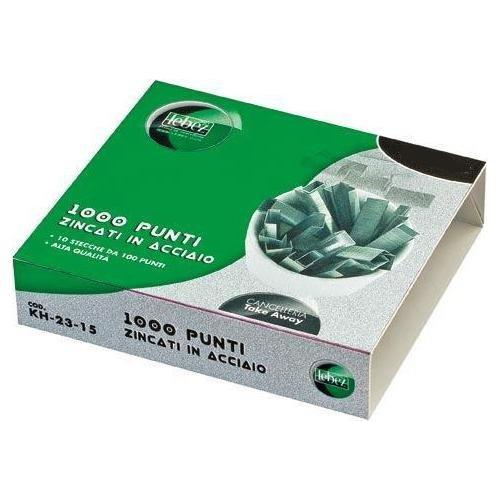 Lebez Punti cucitrice 20 mm Tipo KH23 KH 23 20 Scatola 1000 punti (10 stecche da 100 pz)