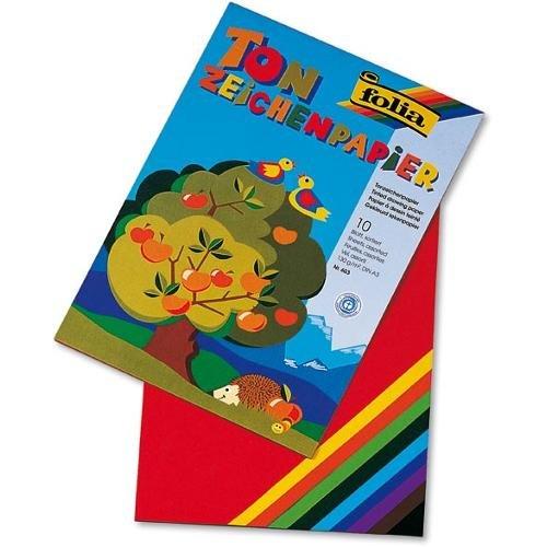 Lebez Cartoncino colorato 10 fg 130 gr/mq (42x29,7cm) FOLIA Multicolor J 603