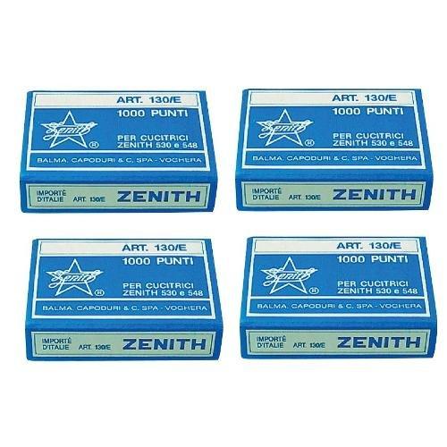 Balma Punti cucitrice 4 mm Passo 6 ZENITH 130 E 4 scatole da 1000 punti