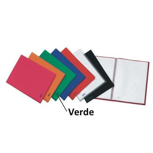 Favorit Porta listini 40 buste formato A4 (21x29,7 cm) finitura buccia d'arancia Verde 100460275