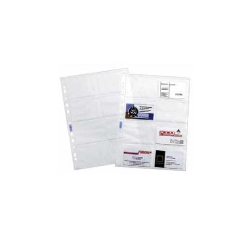 Favorit Set buste raccoglitori anelli porta biglietti visita finitura liscia 10 pz A4 (22x30cm) Trasparente 100460081