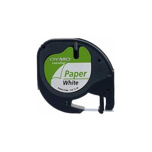Dymo Nastro etichettatrice LETRATAG Carta 12mm per 4m Bianco S0721510