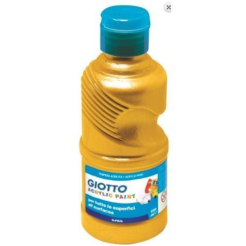 Tempera GIOTTO Acrylic Paint Oro Flacone 250 ml con tappo dosatore 533800