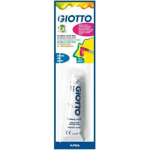 Tempera Giotto Tubetto 21 ML Confezione da 5 colori + Pennello