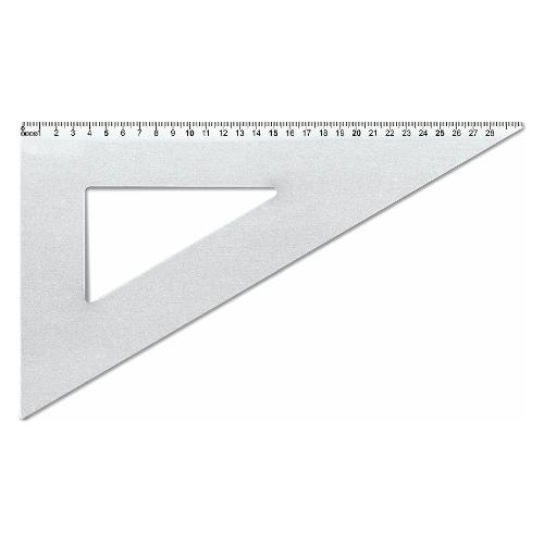 Arda Squadra disegno 60 gradi (30 cm) PROFIL Argento 18132