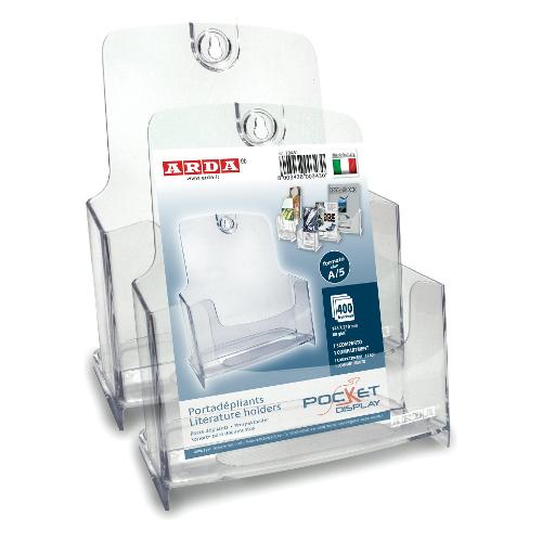 Arda Porta depliant 400 ff (carta 80 gr) formato A5 modulare Trasparente 70A51