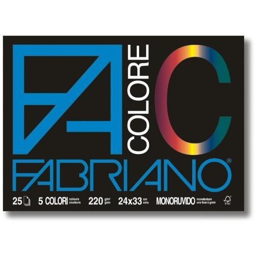 Fabriano Album disegno liscio, ruvido 220 gr/mq (24x33cm) 25 fg con 4 angoli Multicolor DISEGNO 2 65251524