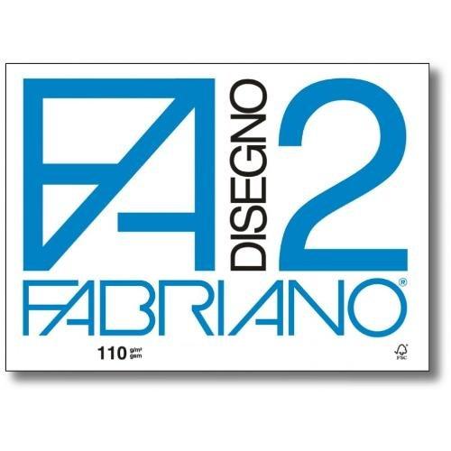Fabriano Album disegno 20 fg con 4 angoli Ruvido 110 gr/mq (24x33cm) Bianco DISEGNO 2 06000516