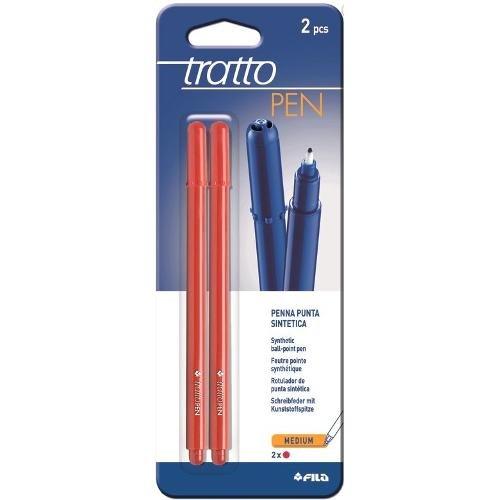 Pennarelli marcatori 2 pz TRATTO PEN Rosso 030802