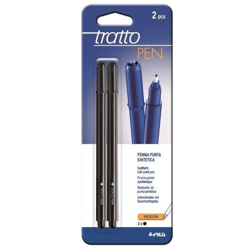 Fila Set pennarelli marcatori 2 pz tratto Medio - 0,5 mm TRATTO PEN Nero 030803