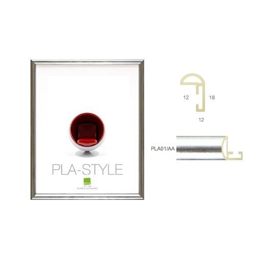 Cornice in plastica BASIC PLA STYLE Argento metallico 30 x 40 cm PLA01 AA  11