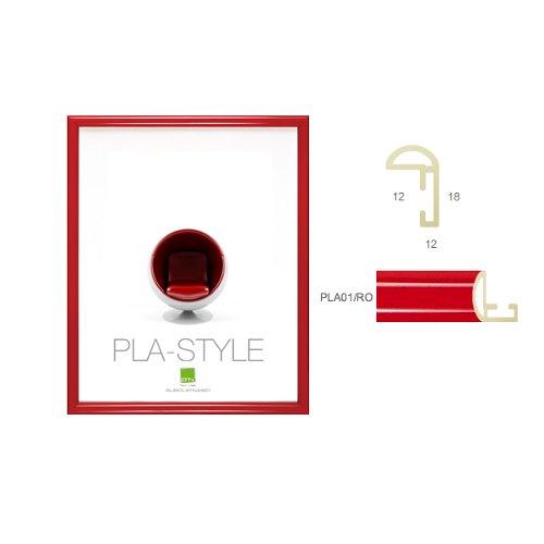 Bubola & Naibo Cornice plastica (18x24cm) BASIC PLA STYLE Rosso lucido PLA01 RO 06