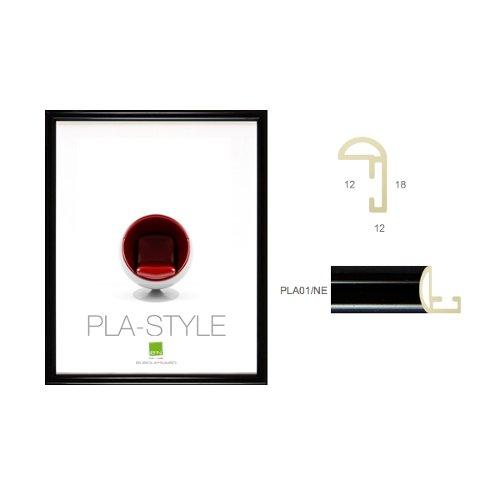 Bubola & Naibo Cornice plastica (13x18cm) BASIC PLA STYLE Nero lucido PLA01 NE 04