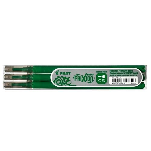 Pilot Set refill penne cancellabili Frixion Point 3 pz tratto Fine - 0,5 mm Ink Verde gel 3801978