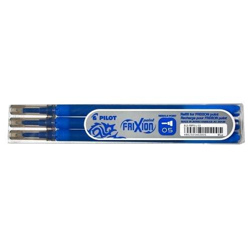 Pilot Set refill penne cancellabili Frixion Point 3 pz tratto Fine - 0,5 mm Ink Blu gel 3801954