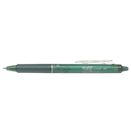 Pilot Penna cancellabile roller scatto tratto medio - 0,7 mm FRIXION CLICKER Verde gel 3801893