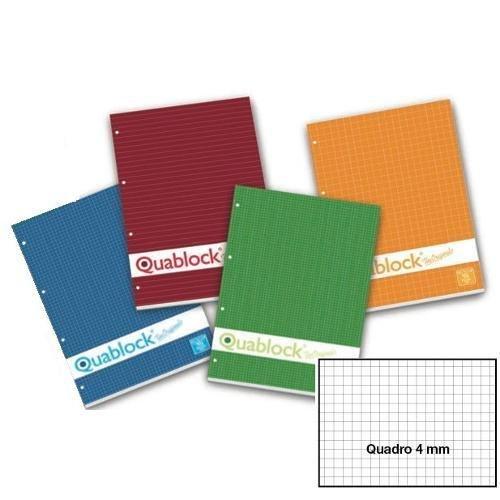 Quaderno appunti A4 quadretti 4,0 mm QUABLOCK 00609771R