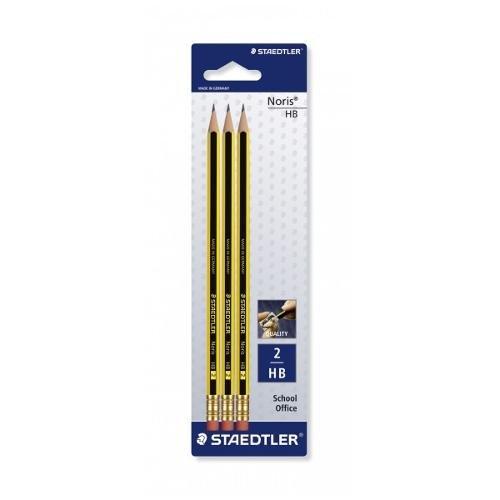 Staedtler Set matite grafite gradazione HB sezione esagonale 3 pz NORIS 122 2BK3DA