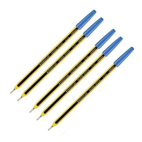 Staedtler Set penne a sfera cappuccio 5 pz tratto Medio - 1,0 mm Stick NORIS Blu 434M3BK5I
